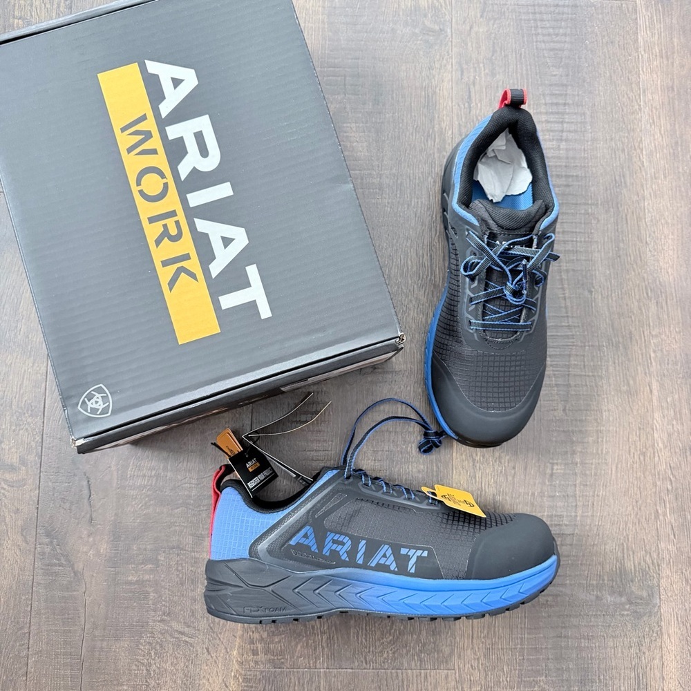 NWT ARIAT Work Outpace Day One Comp Toe | Black/Baltic Blue | 8D - Picture 5 of 8
